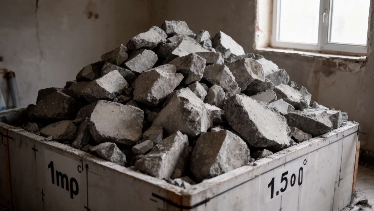 ile waży m3 gruzu betonowego