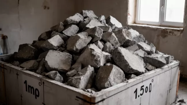 ile waży m3 gruzu betonowego