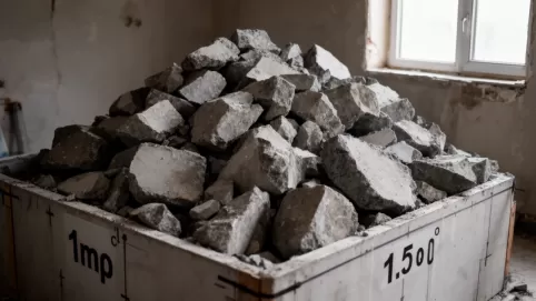 ile waży m3 gruzu betonowego